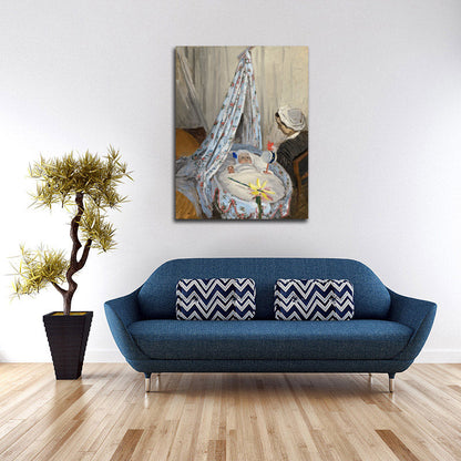 The Cradle - Camille with the Artist's Son Jean - by Claude Monet