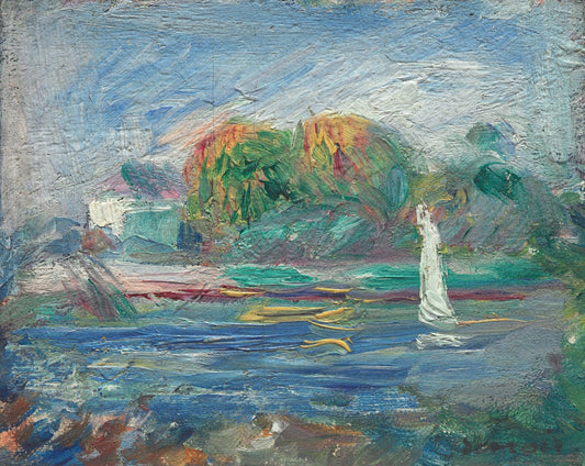 The Blue River by Pierre-Auguste Renoir