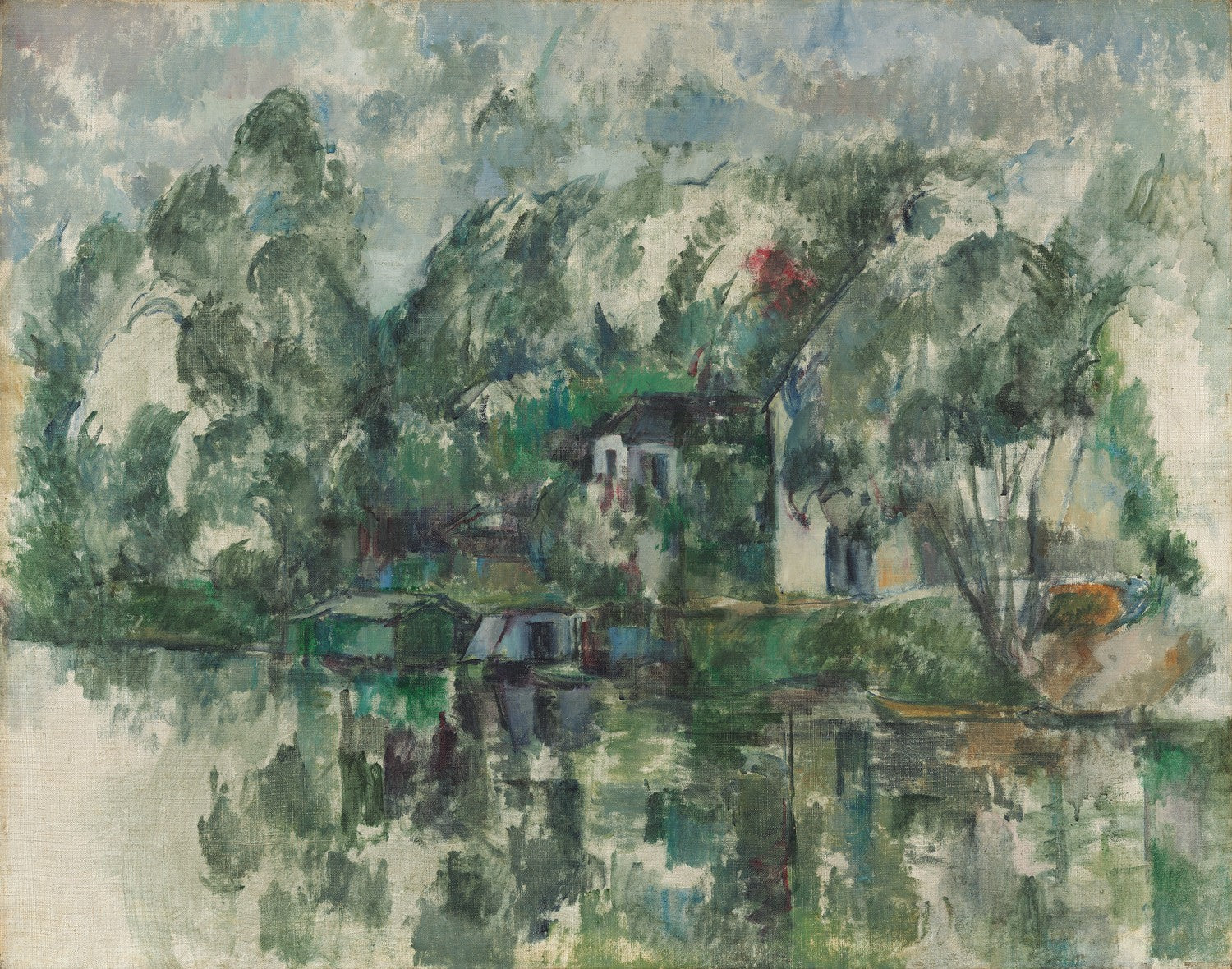 At the Water's Edge by Paul Cézanne