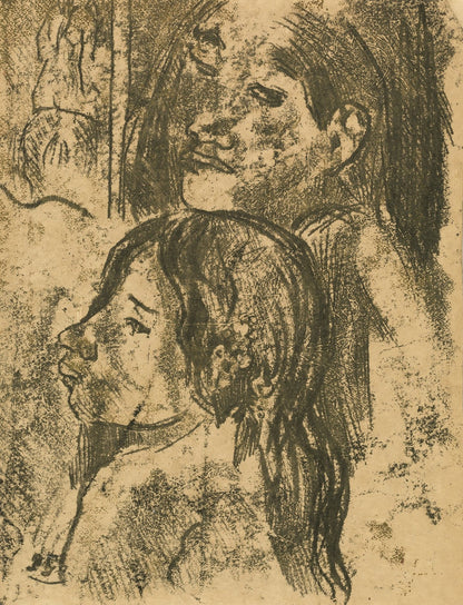 Two Marquesans [recto] by Paul Gauguin