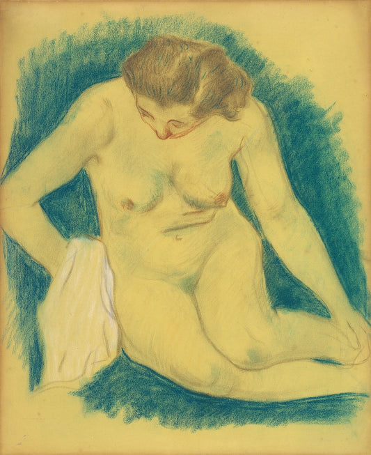 Seated Nude Seen from Above by Paul Gauguin