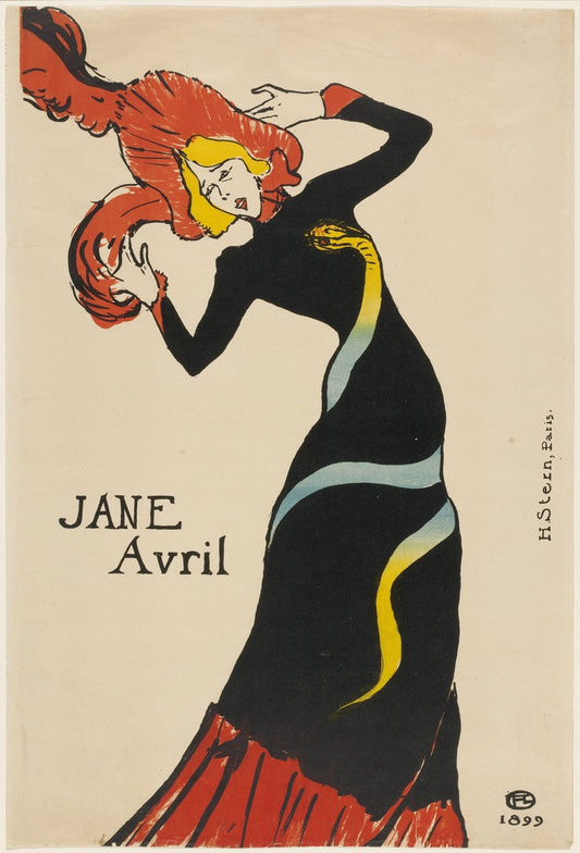 Jane Avril by Henri de Toulouse-Lautrec