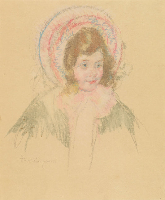 Sara Wearing a Bonnet and Coat by Mary Cassatt