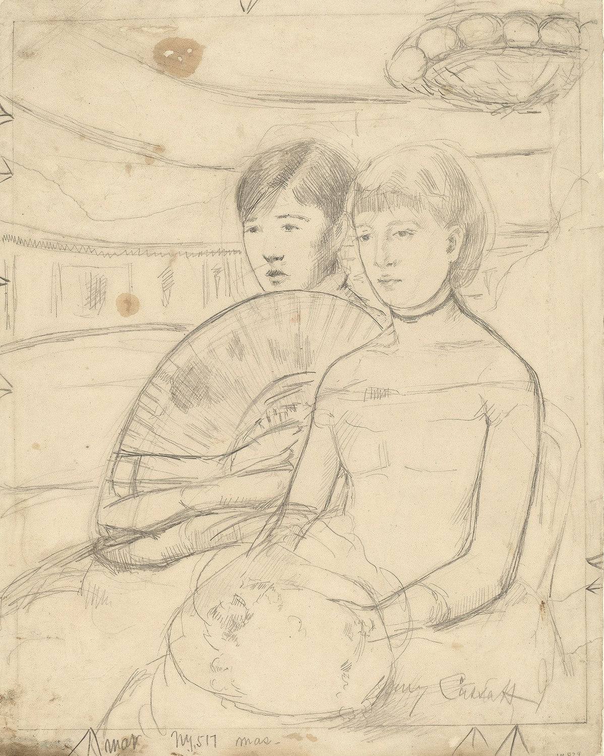 The Loge [recto] by Mary Cassatt