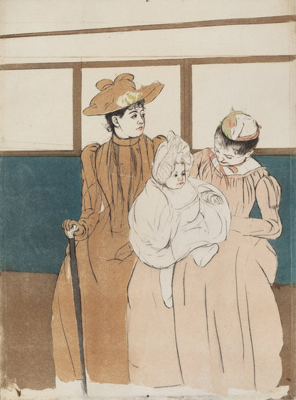 In the Omnibus by Mary Cassatt