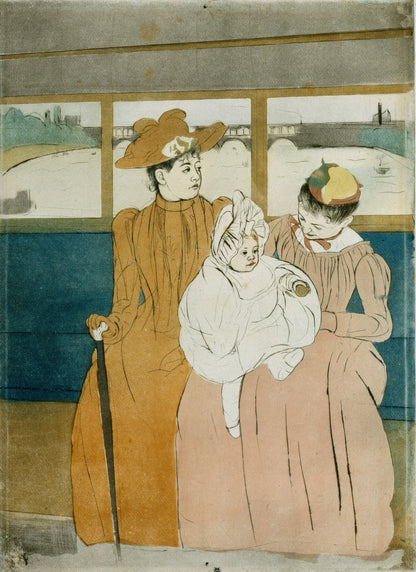 In the Omnibus by Mary Cassatt