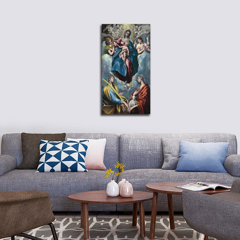 Madonna and Child with Saint Martina and Saint Agnes - by El Greco