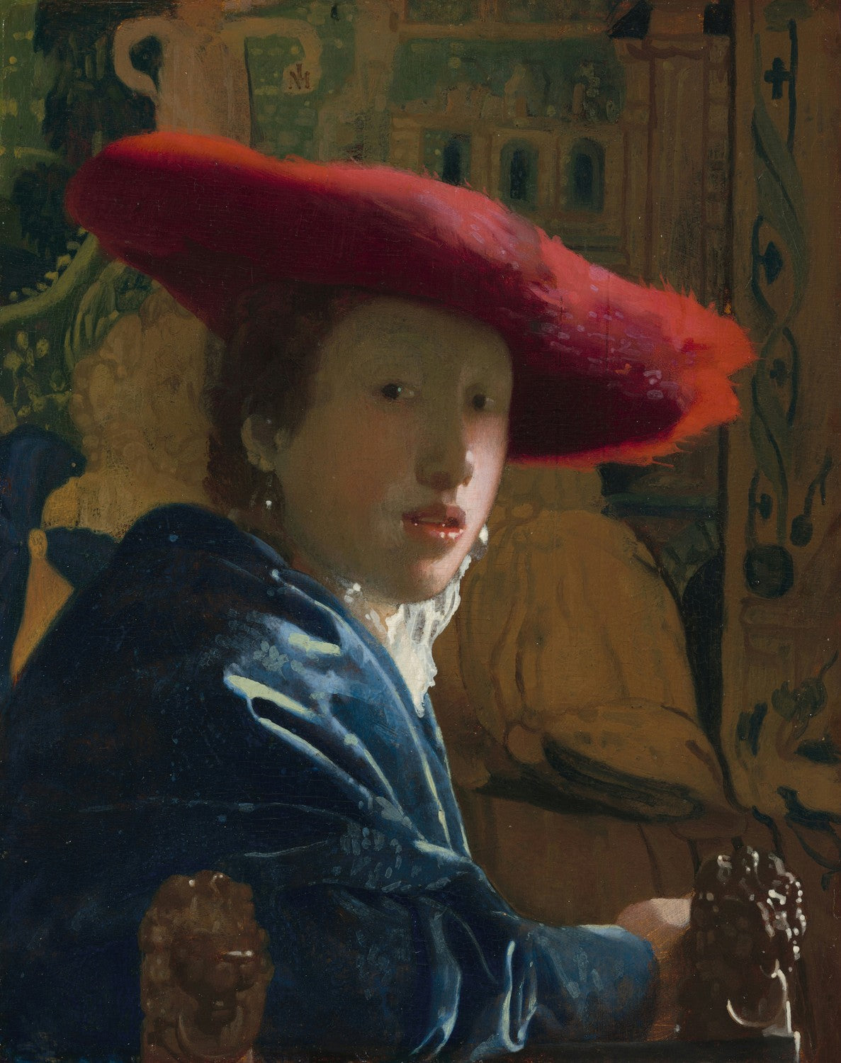 Girl with the Red Hat by Johannes Vermeer