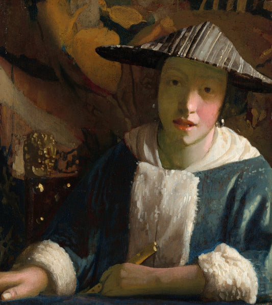 Girl with a Flute by Johannes Vermeer