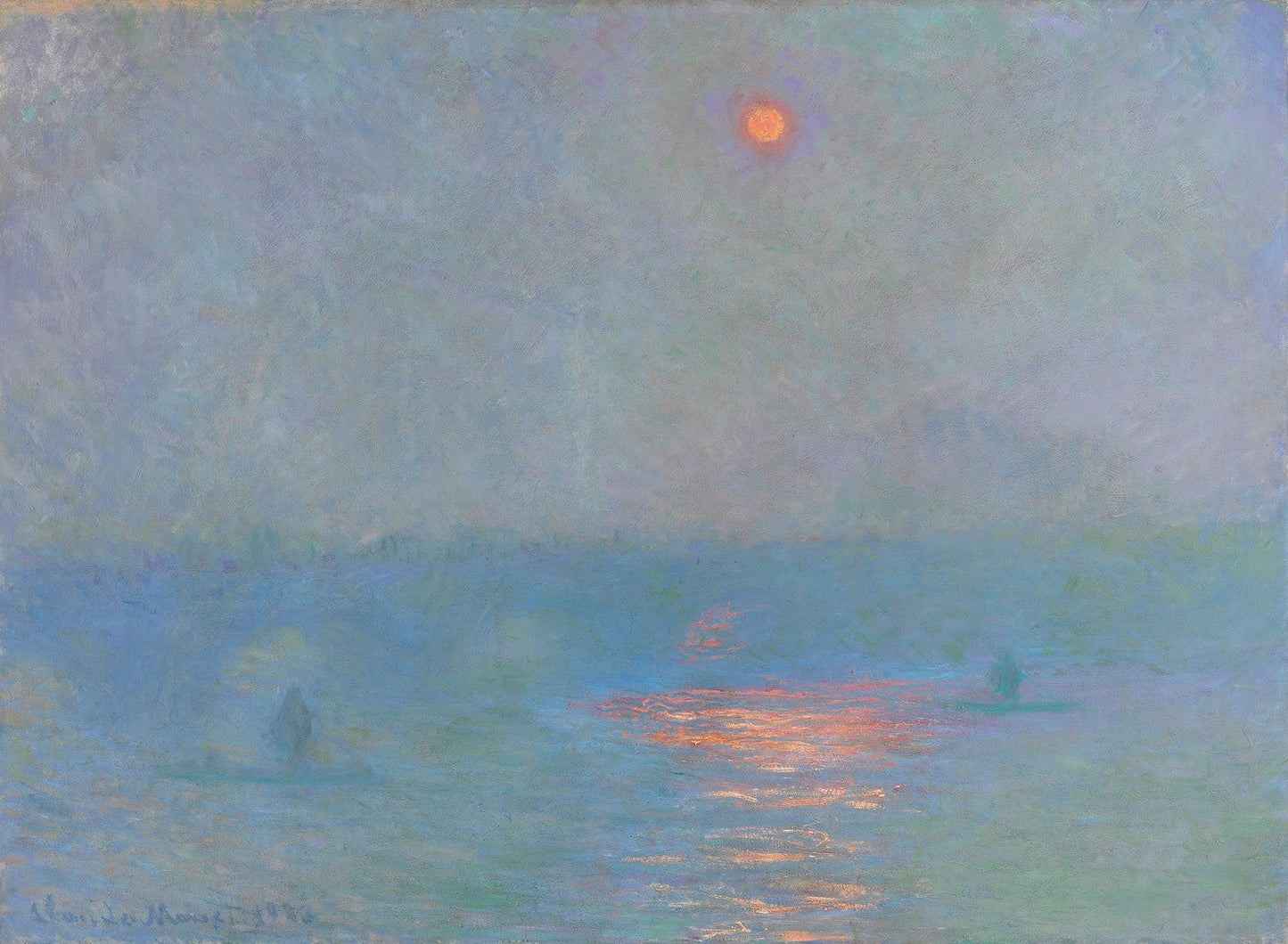 Waterloo Bridge: Effect of Sunlight in the Fog by Claude Monet