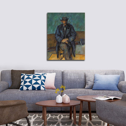 Portrait of a Peasant - by Paul Cézanne