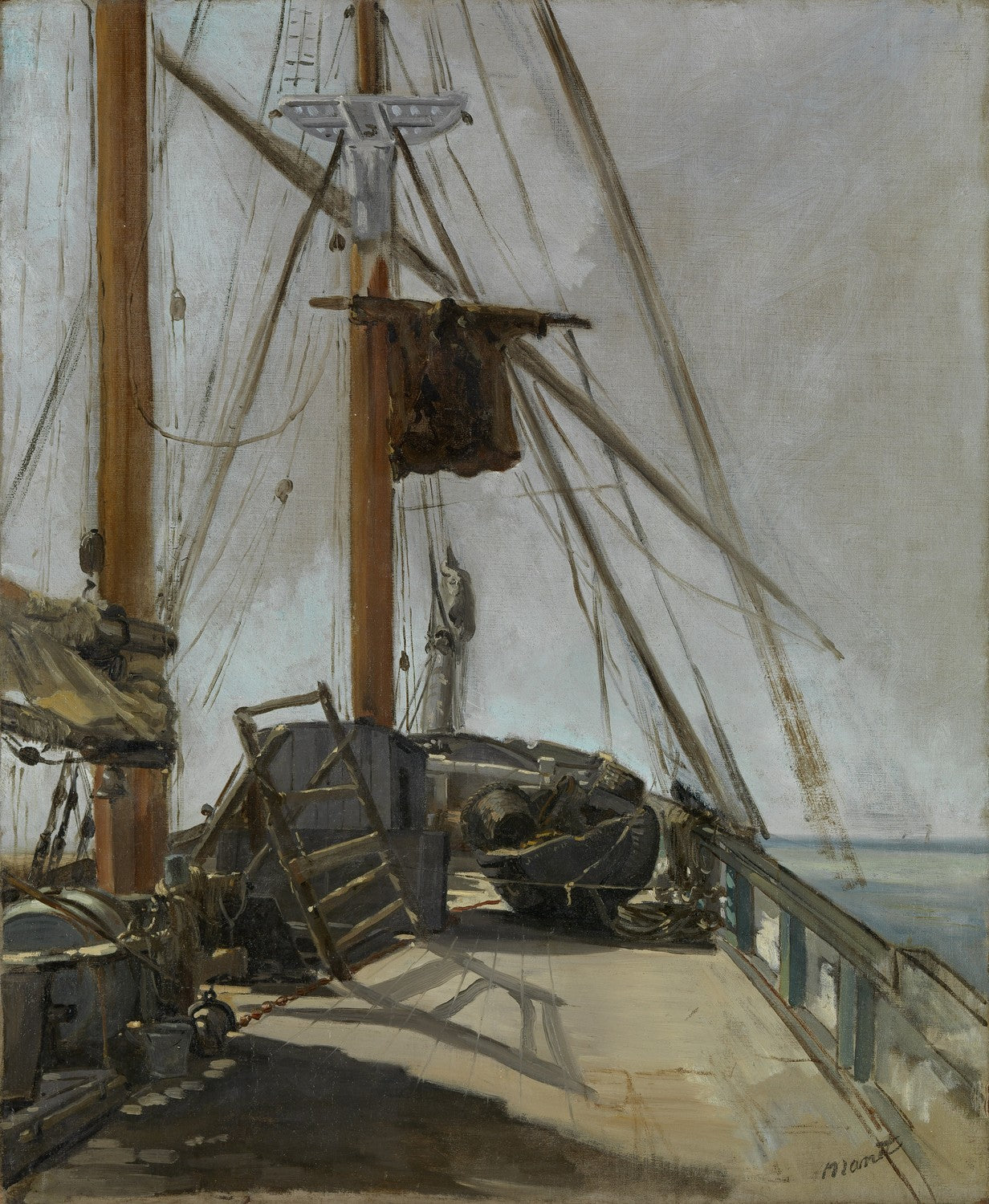 The ship's deck by Édouard Manet