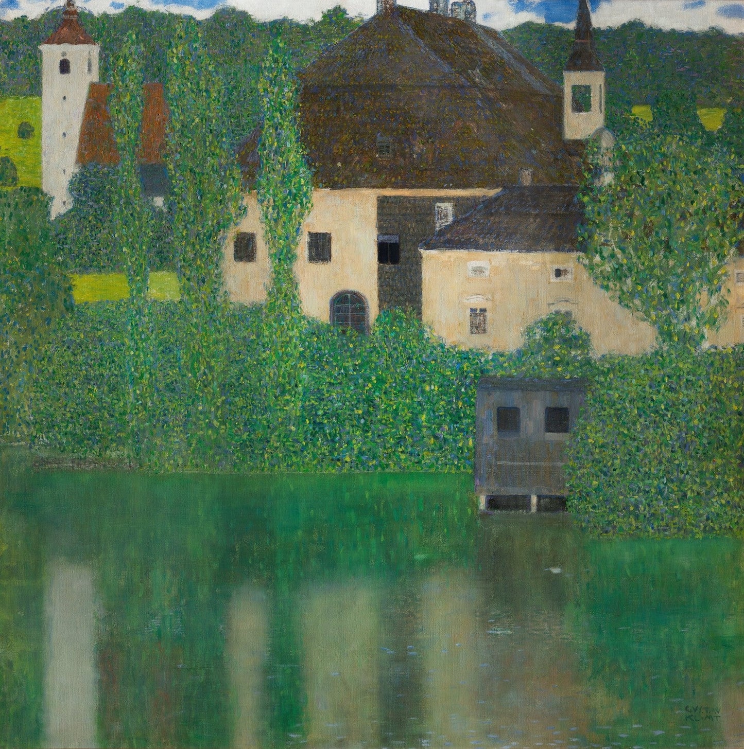 Water Castle (Kammer Chateau near Attersee I) by Gustav Klimt