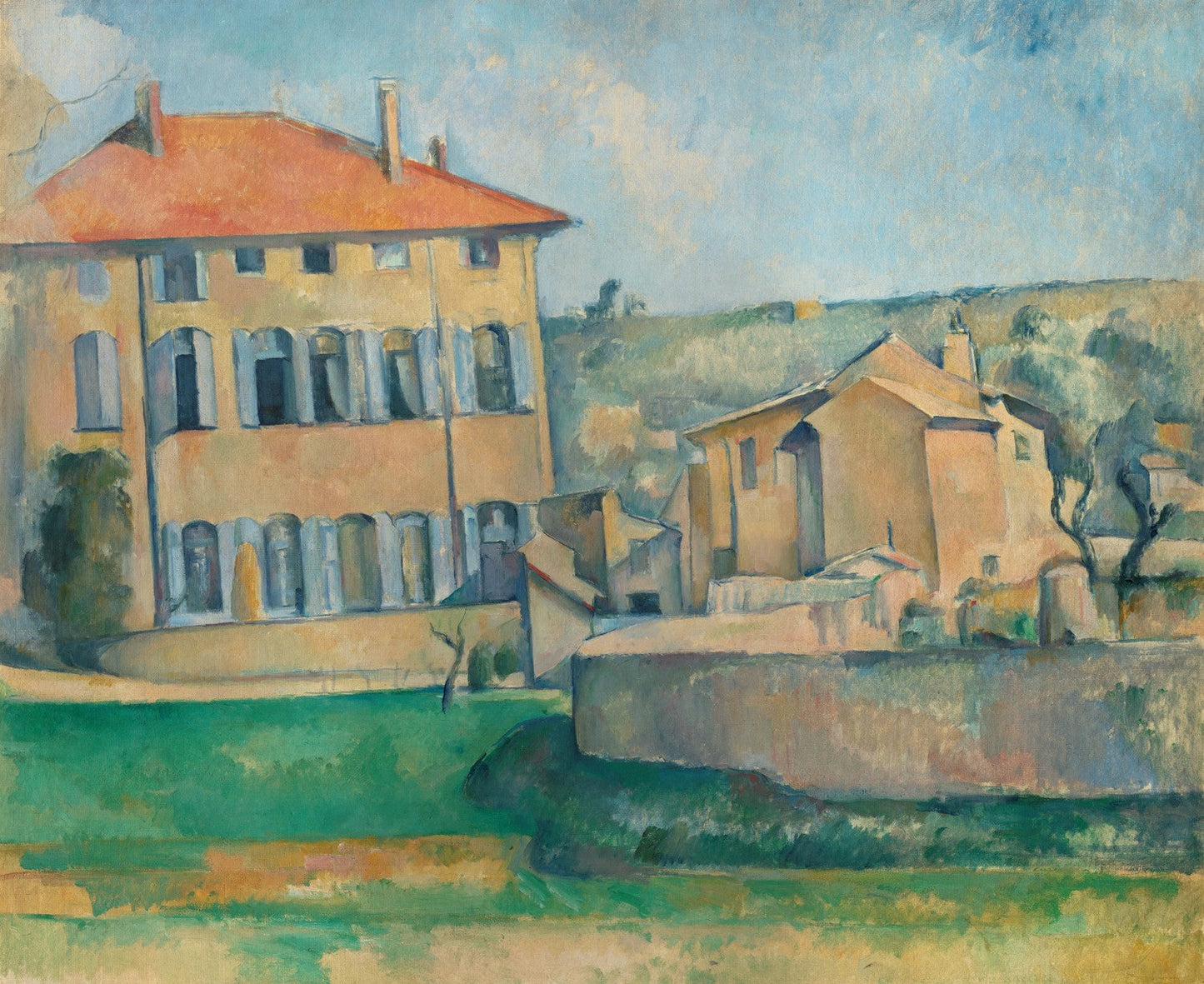 The House in Aix (Jas de Bouffa) by Paul Cézanne