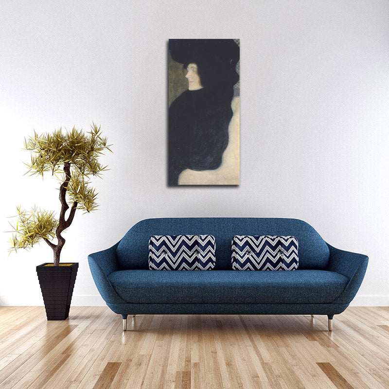 Pale Face - by Gustav Klimt