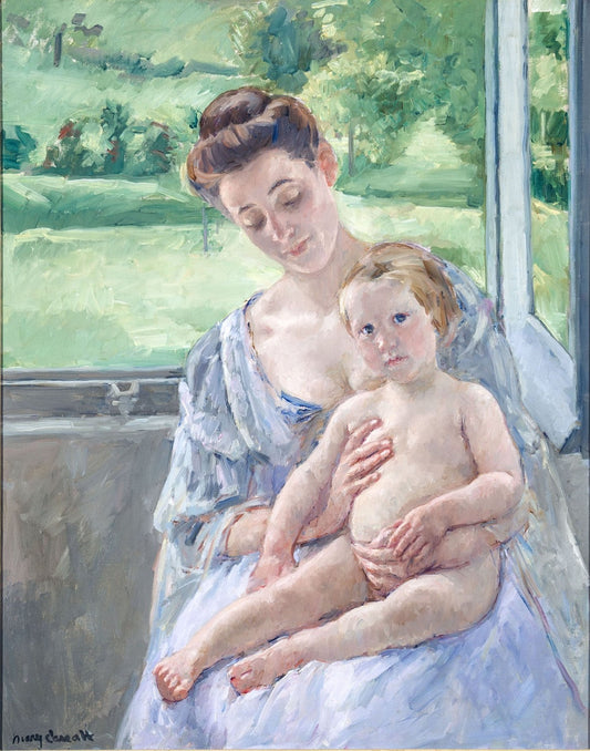 Mother and Child in the Conservatory by Mary Cassatt