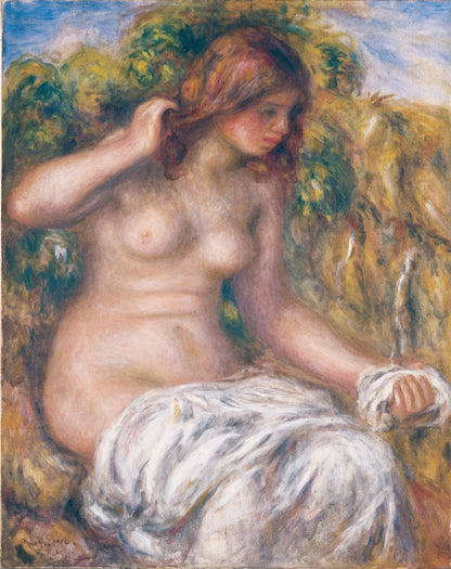 Woman by Spring by Pierre-Auguste Renoir