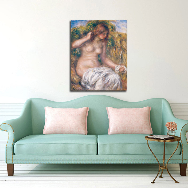 Woman - by Spring - by Pierre-Auguste Renoir