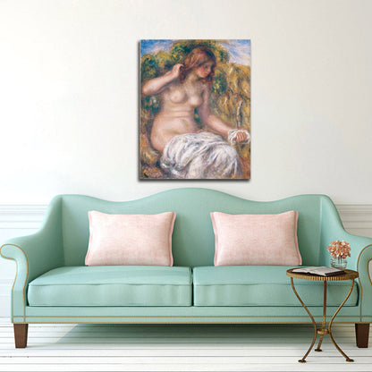 Woman - by Spring - by Pierre-Auguste Renoir