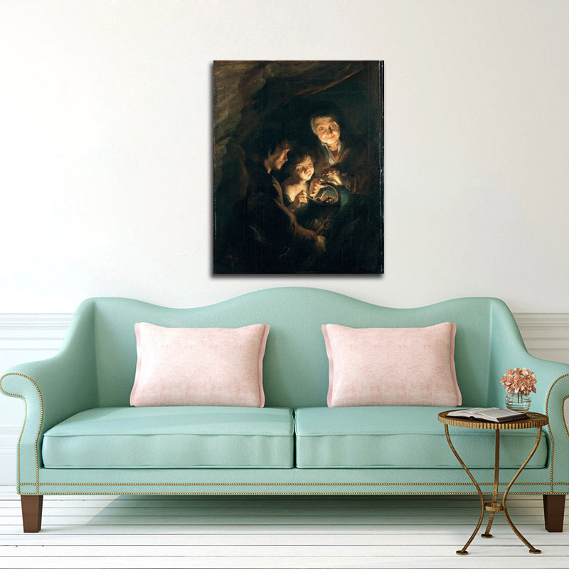 Old Woman with a Basket of Coal - by Peter Paul Rubens