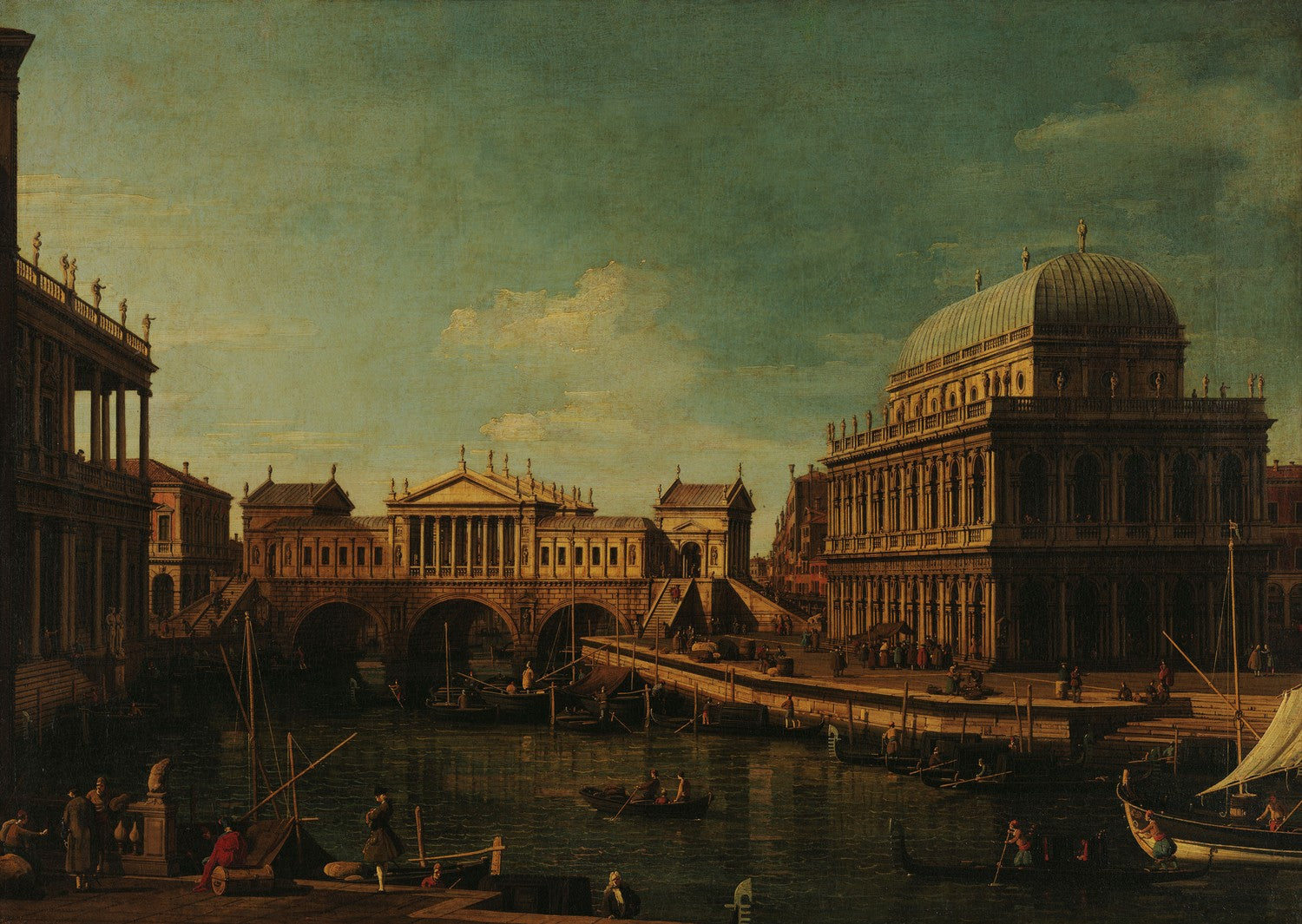 Caprice with Palladian Buildings by Canaletto