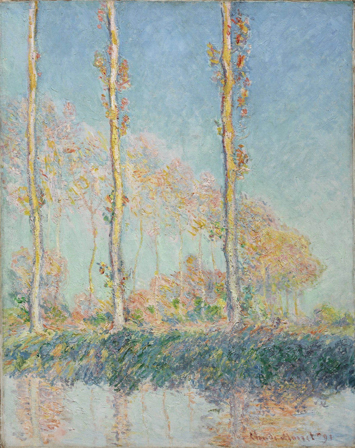 Poplars by Claude Monet