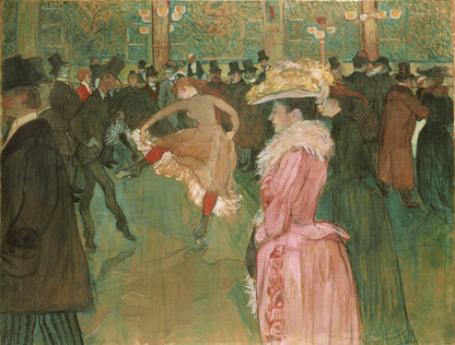 At the Moulin Rouge: The Dance by Henri de Toulouse-Lautrec