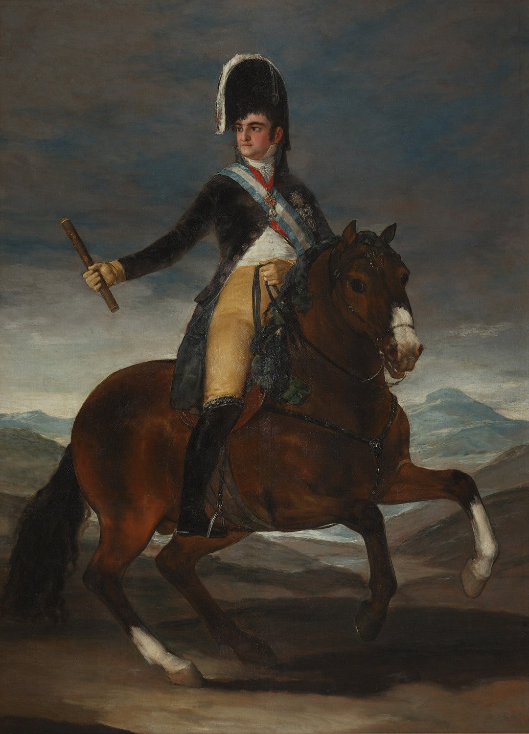 Retrato ecuestre de Fernando VII by Francisco Goya y Lucientes