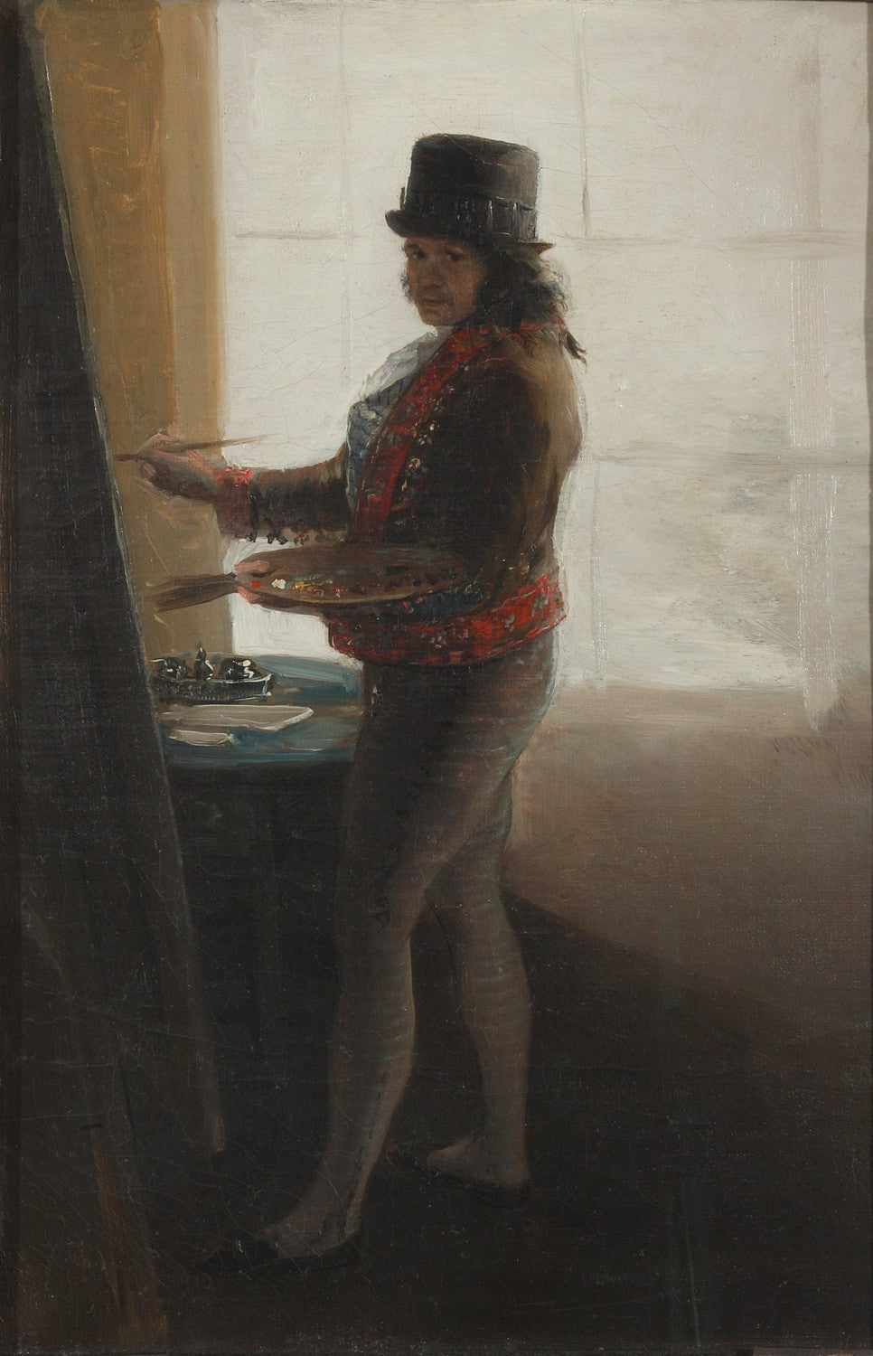 Autorretrato ante el caballete by Francisco Goya y Lucientes