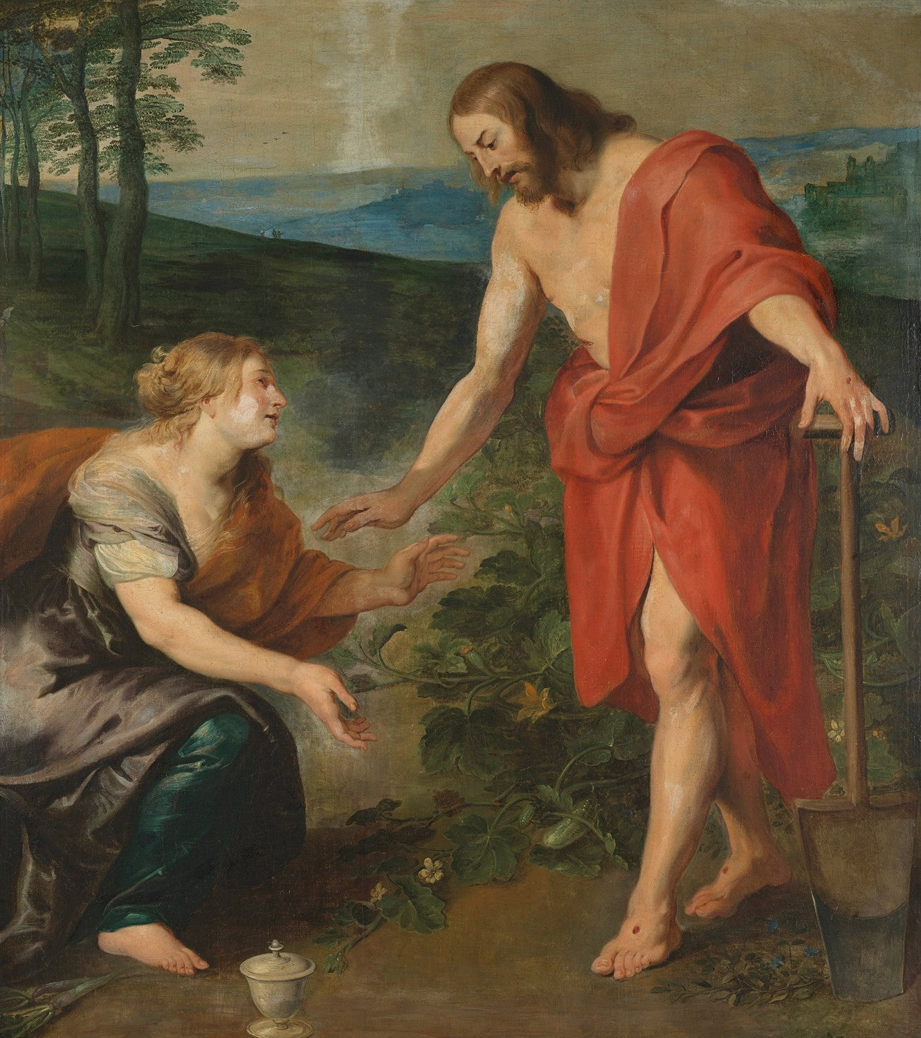 Christus verschijnt aan Maria Magdalena als hovenier by Peter Paul Rubens