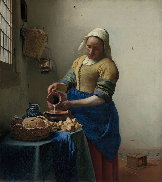 The milkmaid by Johannes Vermeer