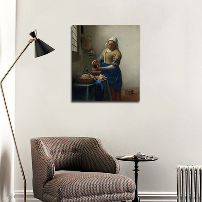 The milkmaid - by Johannes Vermeer