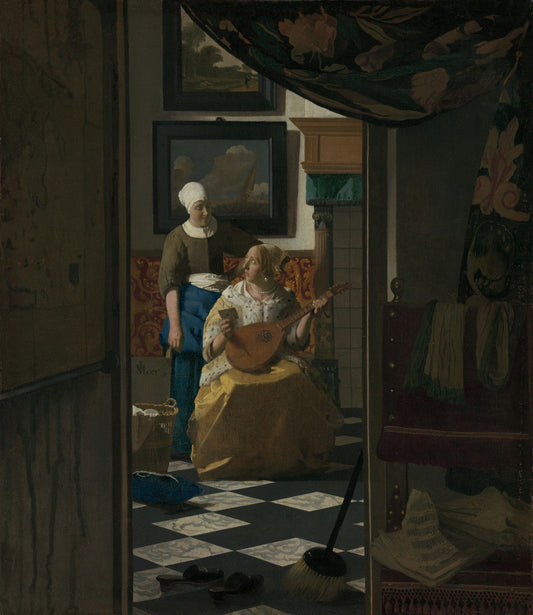 The Love Letter by Johannes Vermeer