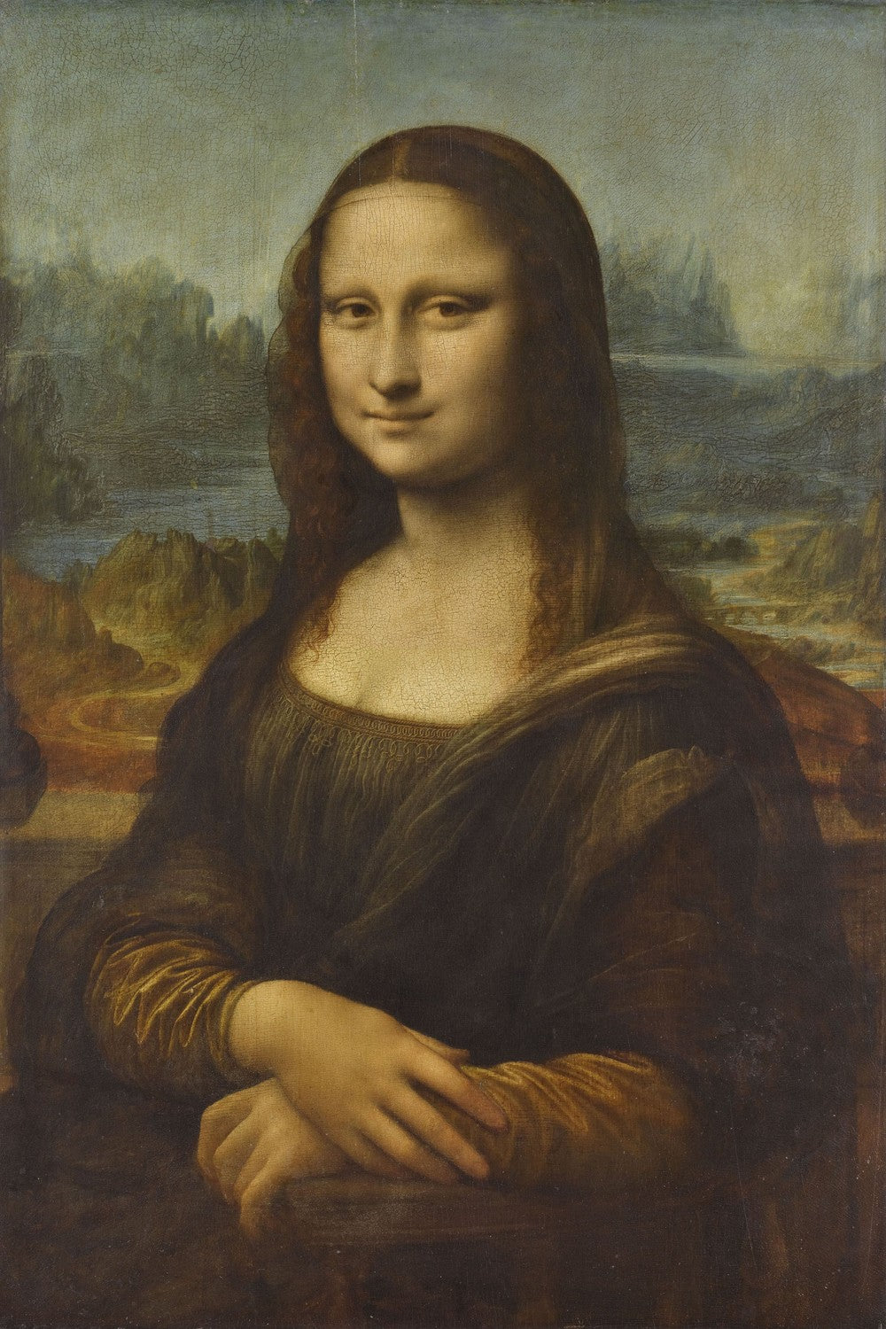 Portrait of Lisa Gherardini, wife of Francesco del Giocondo, known as "Monna Lisa, la Gioconda" or "Mona Lisa", 1503-1519 by Da Vinci