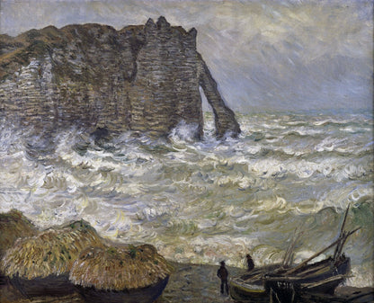 Étretat, mer agitée, 1883 by Claude Monet