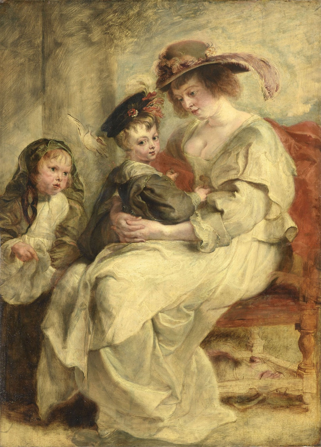 Helene Fourment with her Children by Peter Paul Rubens