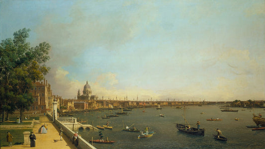 London: The Thames from Somerset House Terrace towards the City by Canaletto