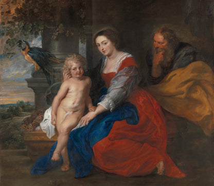 The Holy Family with the Parrot by Peter Paul Rubens