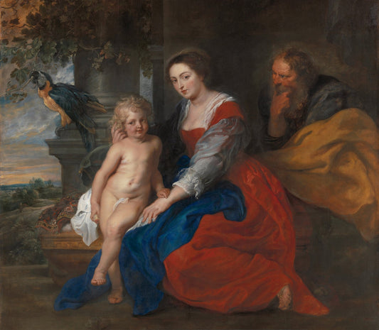 The Holy Family with the Parrot by Peter Paul Rubens