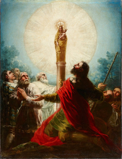 The Apostle Santiago and his disciples adoring the Virgen del Pilar by Francisco Goya y Lucientes