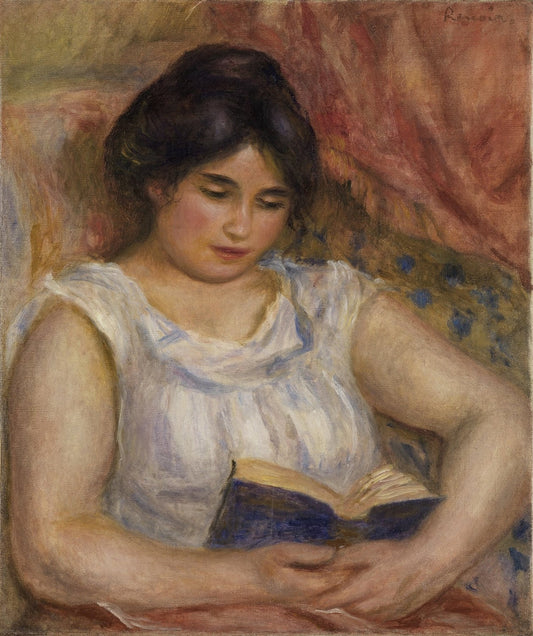 Gabrielle reading by Pierre-Auguste Renoir