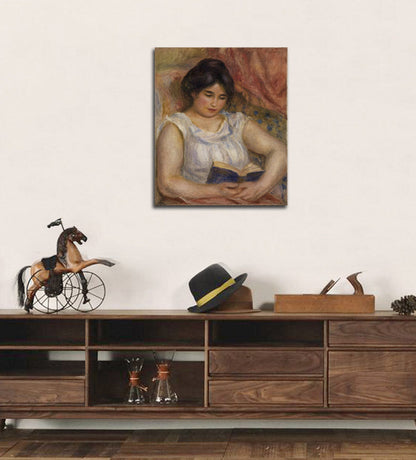 Gabrielle Reading - by Pierre-Auguste Renoir