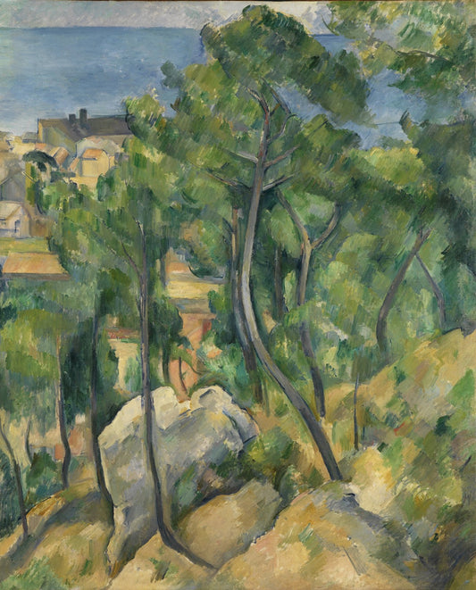 View of the Sea at L' Estaque by Paul Cézanne