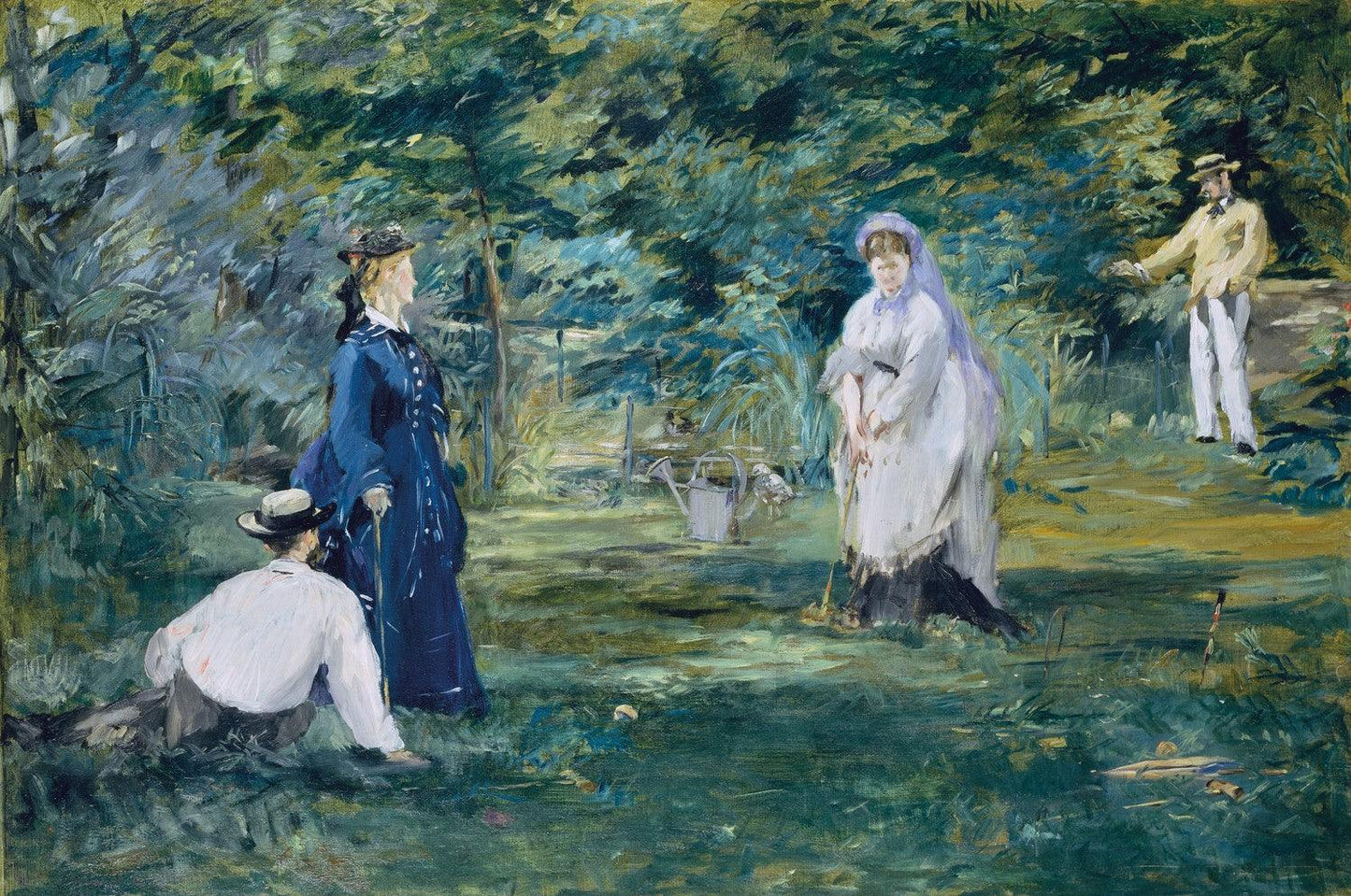 A Game of Croquet by Édouard Manet