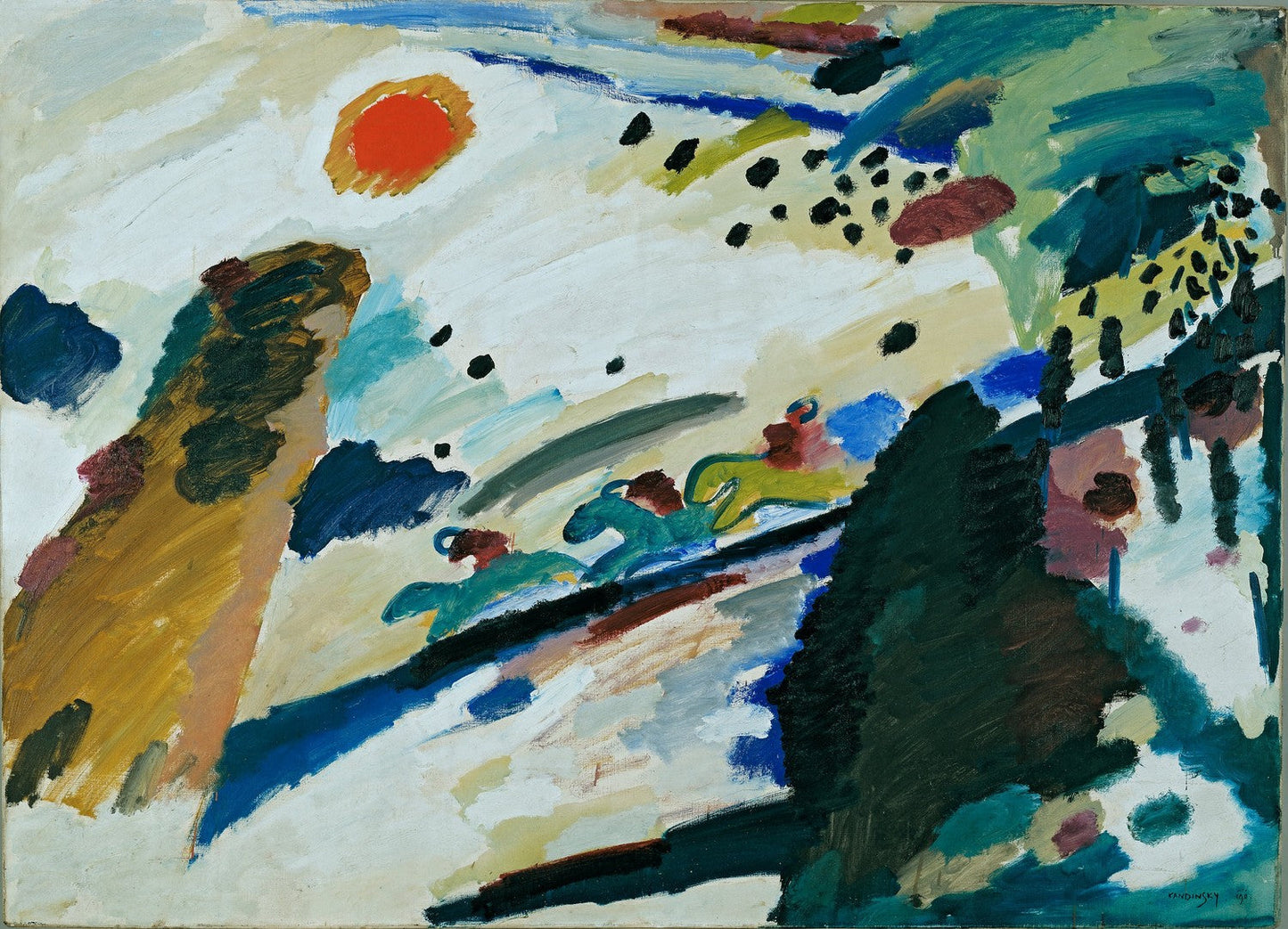 Romantic Landscape by Wassily Kandinsky