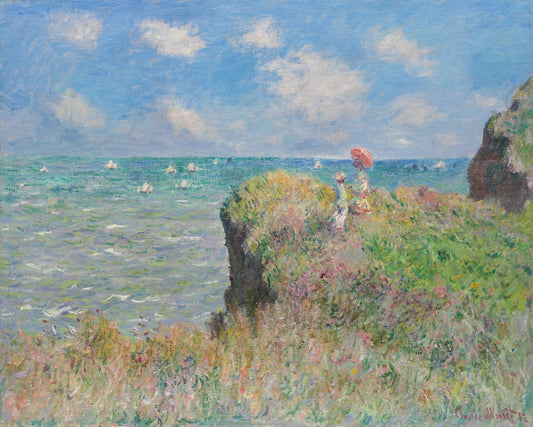 Cliff Walk at Pourville by Claude Monet