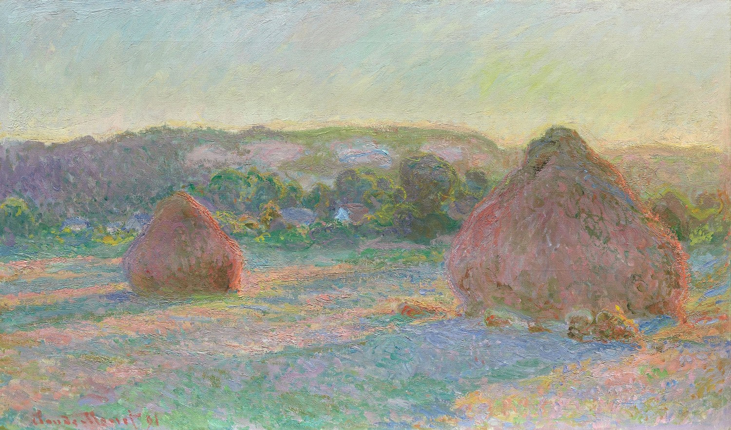 Stacks of Wheat (End of Summer) by Claude Monet