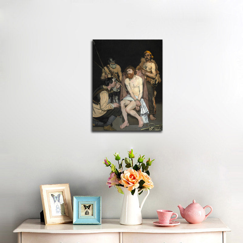 Jesus Mocked - by the Soldiers - by Édouard Manet