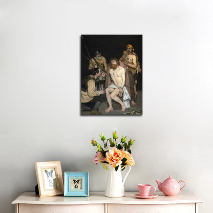 Jesus Mocked - by the Soldiers - by Édouard Manet