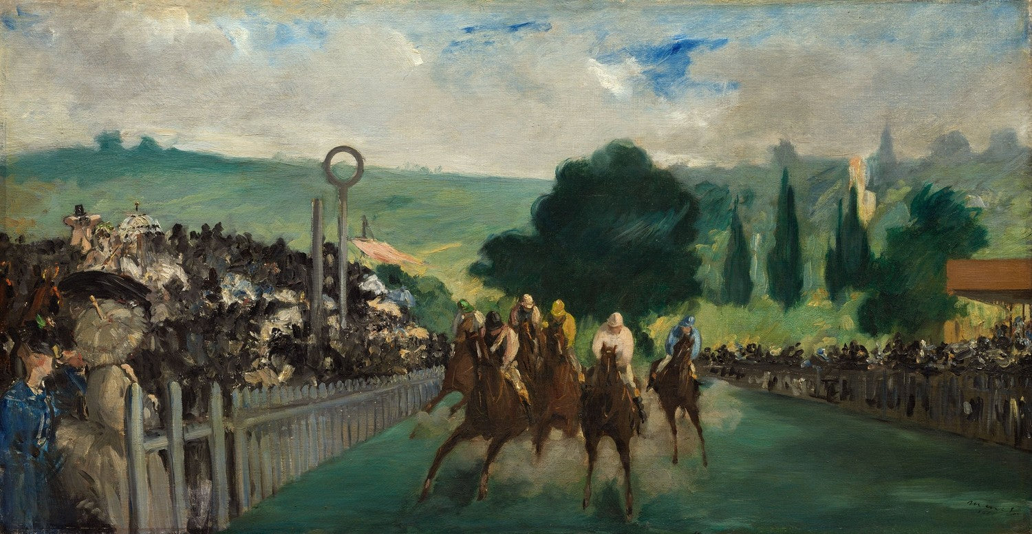 The Races at Longchamp by Édouard Manet